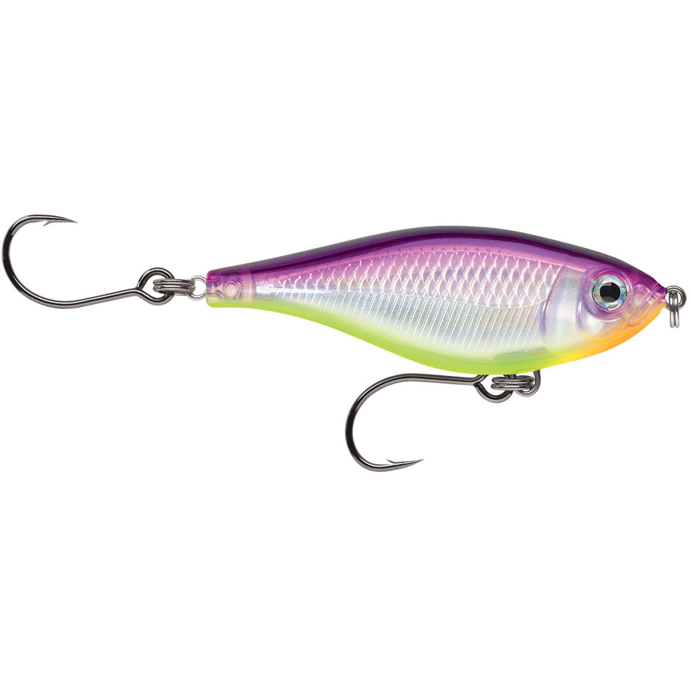 Rapala X-Rap Twitchin Mullet 2-1/2" Purple Chartreuse - Professional Marine & Fishing Gear