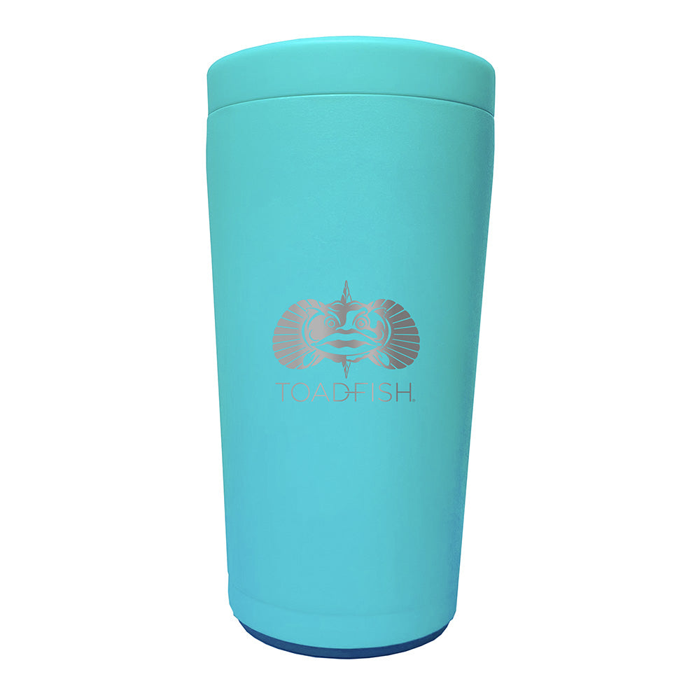 Toadfish Non-Tipping Can Cooler 2.0 - Universal Design - Teal - Professional Marine & Fishing Gear