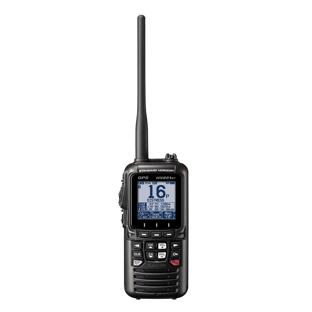 Standard Horizon HX891BT Handheld VHF w/Bluetooth - Black - Professional Marine & Fishing Gear