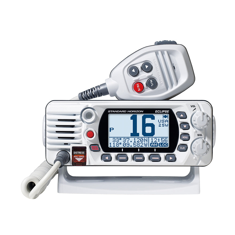 Standard Horizon GX1410B Eclipse Series 25W Fixed Mount VHF - White - Professional Marine & Fishing Gear