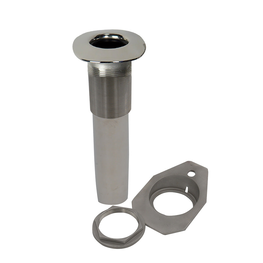 C.E. Smith Screwless Flush Mount Rod Holder - 0 Degree - Black Liner - No Logo - Professional Marine & Fishing Gear