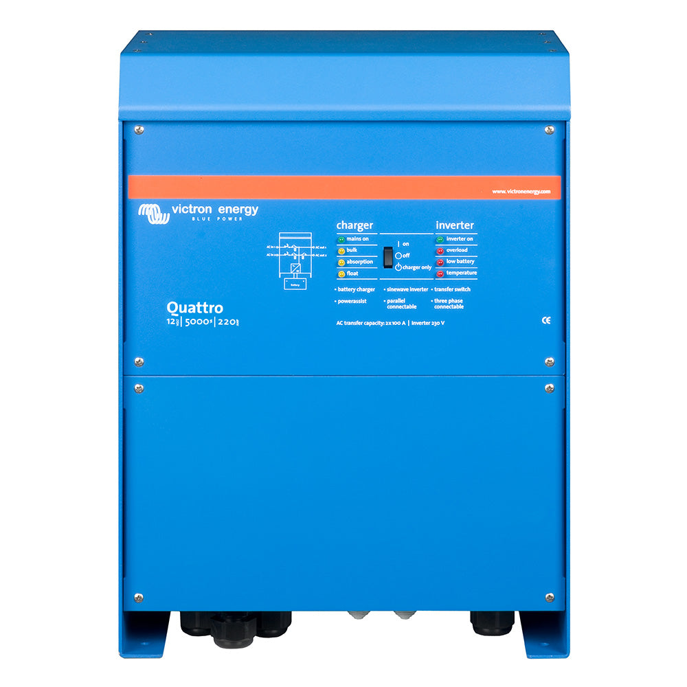 Victron Quattro 12/5000/220-100/100 120V VE.Bus (UL458) - Professional Marine & Fishing Gear