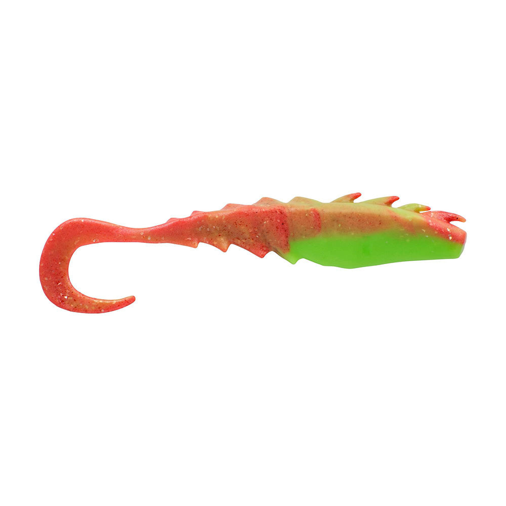 Berkley Gulp! Saltwater Nemesis Prawn Curl Tail - 4" - Nuclear Chicken - Professional Marine & Fishing Gear