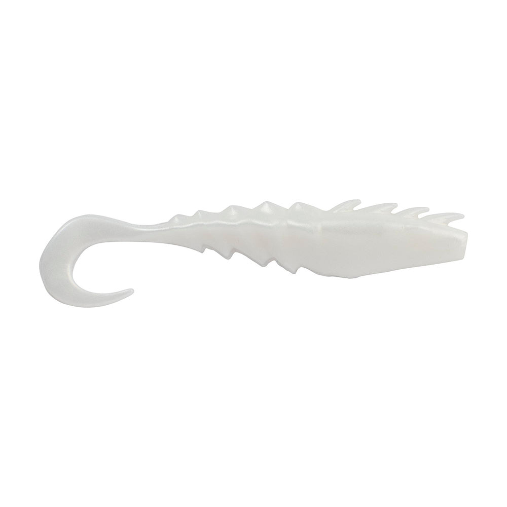 Berkley Gulp! Saltwater Nemesis Prawn Curl Tail - 4" - Pearl White - Professional Marine & Fishing Gear