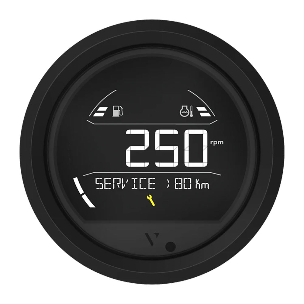 Veratron VL Digital 85 w/Triangular Black Bezel - Professional Marine & Fishing Gear