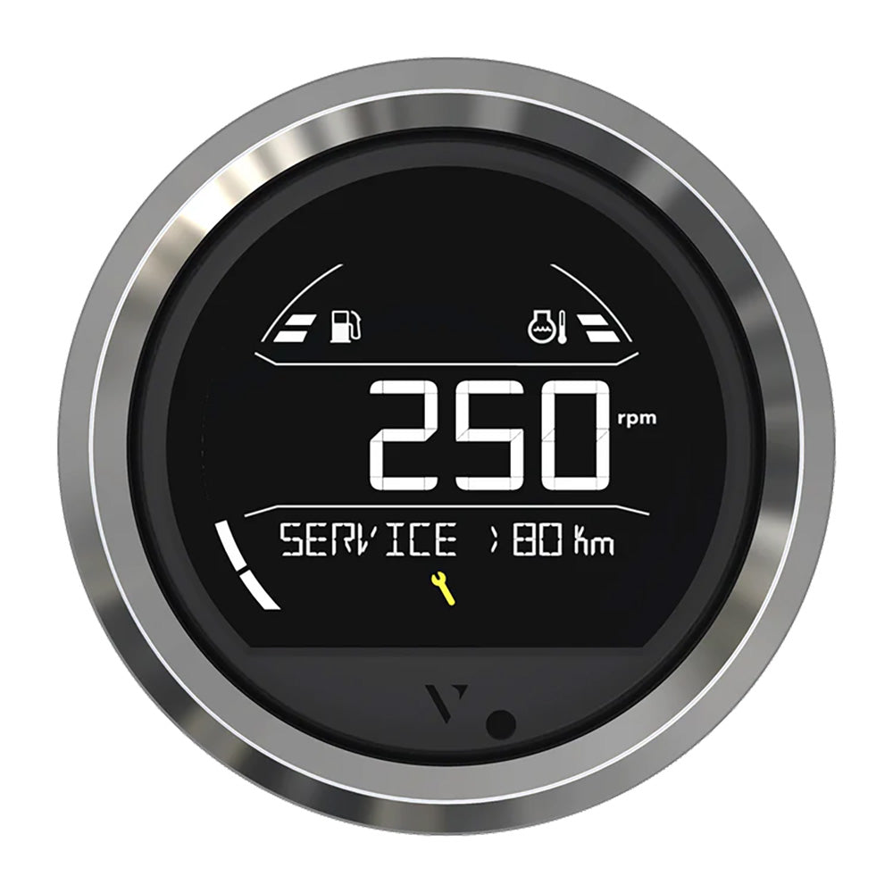 Veratron VL Digital 85 w/Triangular Chrome Bezel - Professional Marine & Fishing Gear