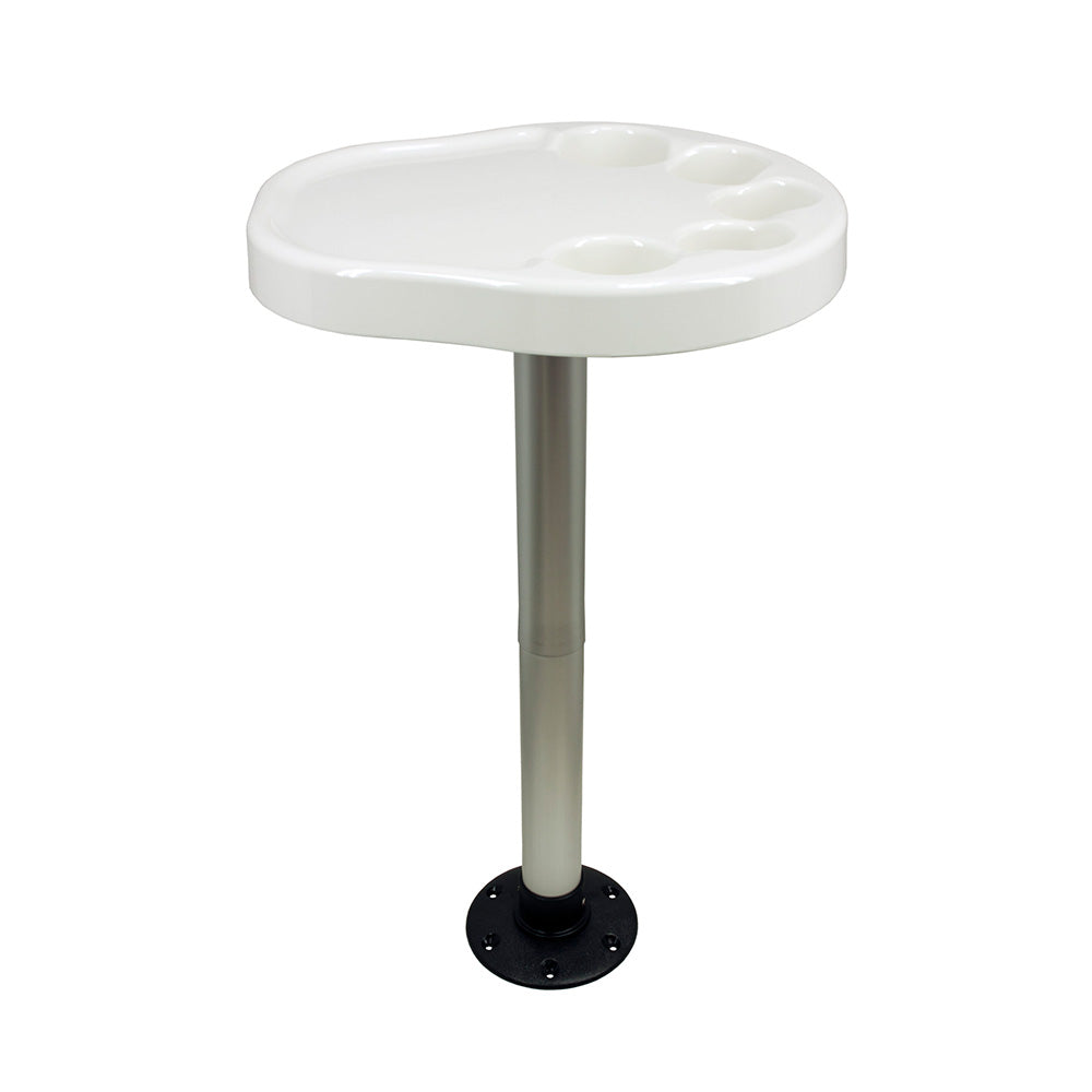Springfield Party Platter Thread-Lock Surface Mount Table Package - White - Professional Marine & Fishing Gear
