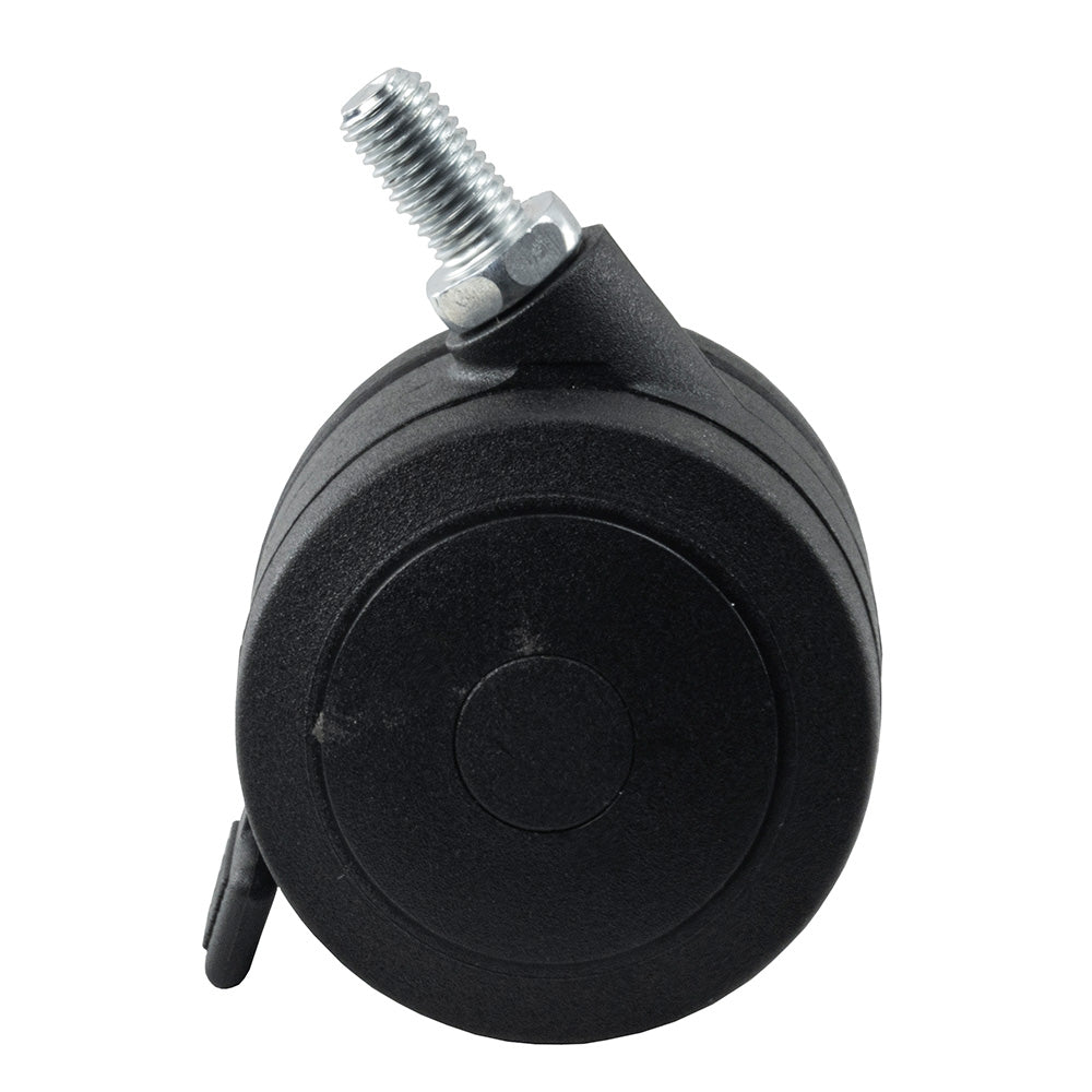 Springfield 5-Legged Deck Base Caster Replacement - 75mm w/Brake Urethane - Professional Marine & Fishing Gear