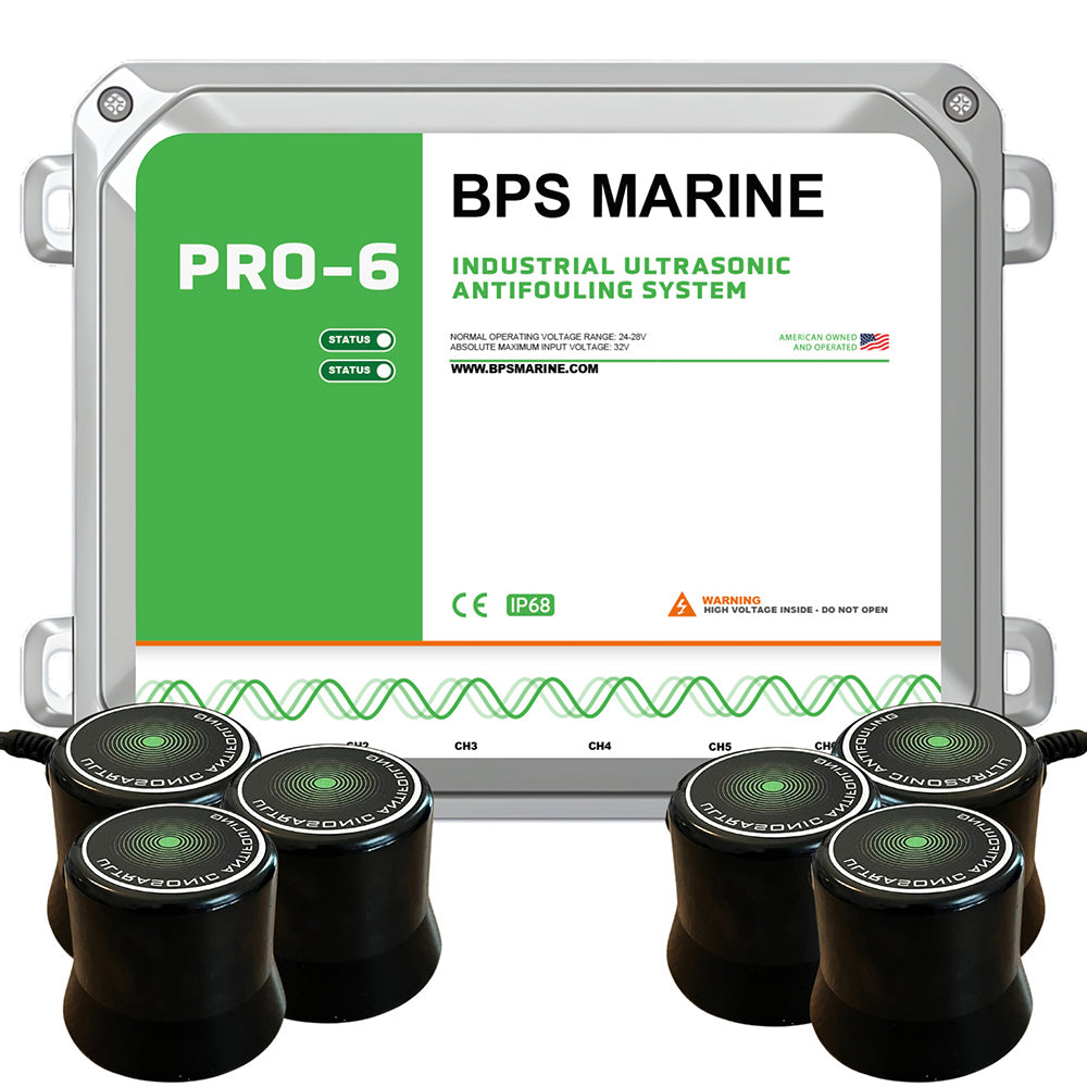 BPS Marine PRO-6 6-Transducer Ultrasonic Antifouling System - 24VDC - Professional Marine & Fishing Gear