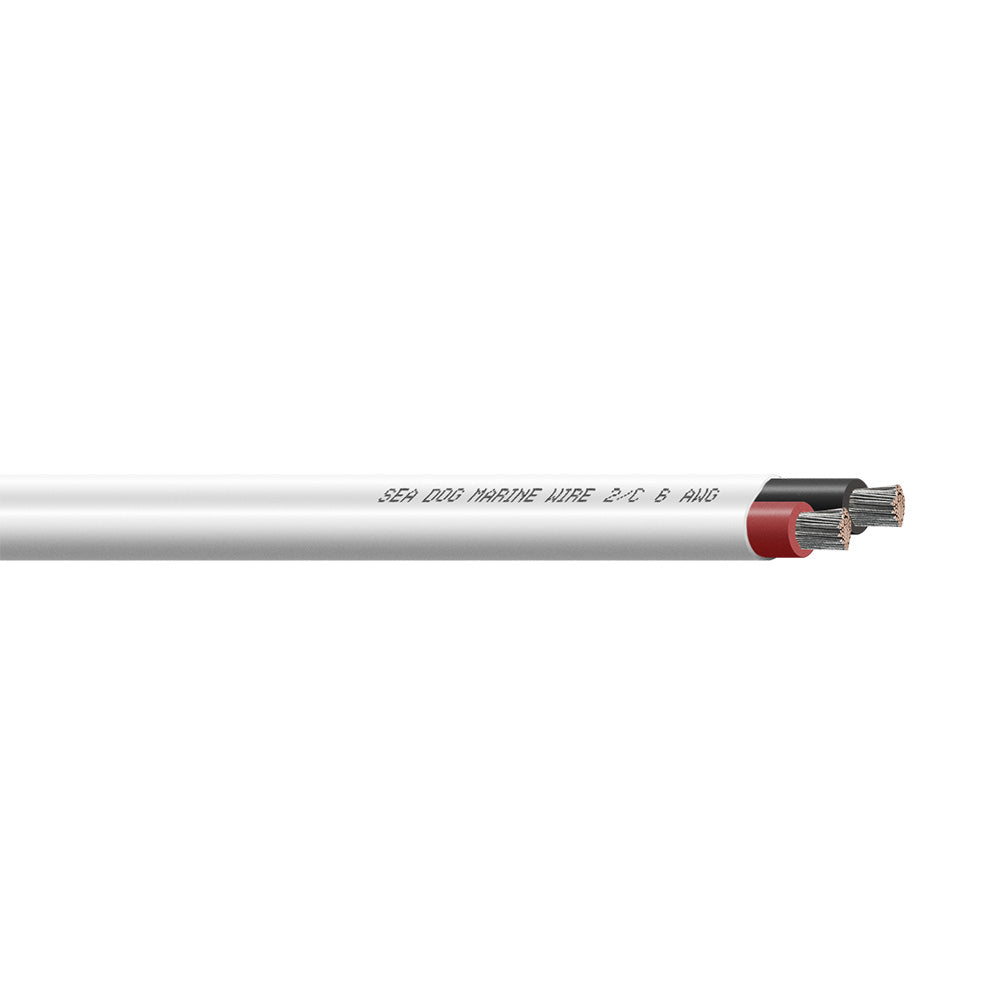 Sea-Dog 6/2 AWG Flat Duplex Wire Red/Black - 100' - Professional Marine & Fishing Gear