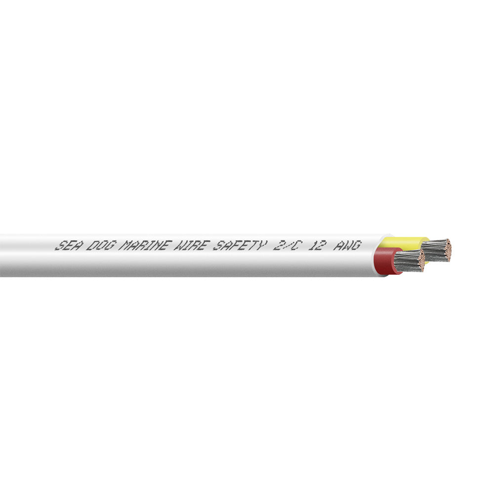 Sea-Dog 12/2 AWG Flat Duplex Safety Wire - Red/Yellow - 25' - Professional Marine & Fishing Gear