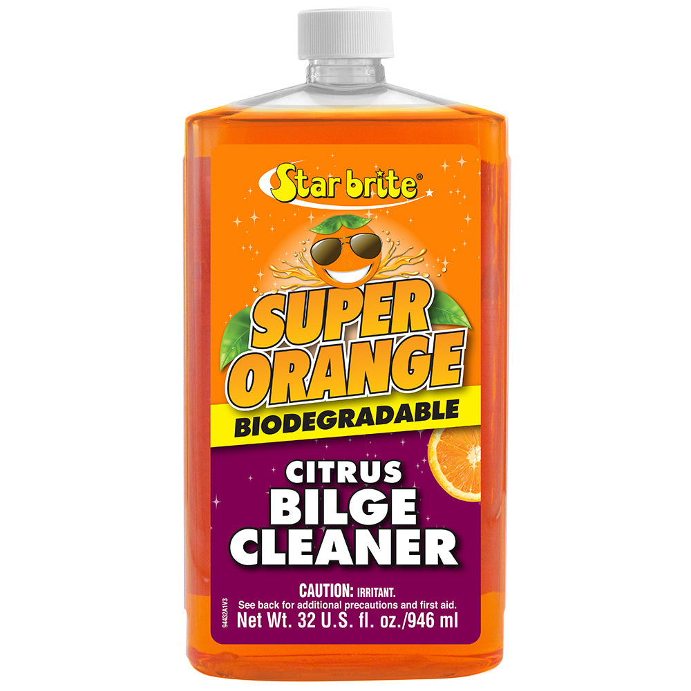 Star brite Super Orange Citrus Bilge Cleaner - Emulsifies Oil, Fuel - 32 oz - Professional Marine & Fishing Gear