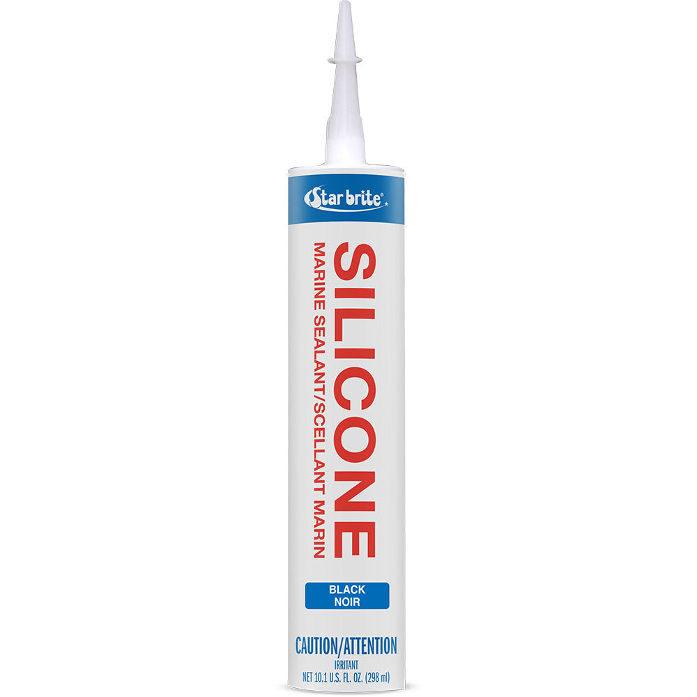 Star brite Marine Silicone Sealant - Black - 10.3 oz - Professional Marine & Fishing Gear