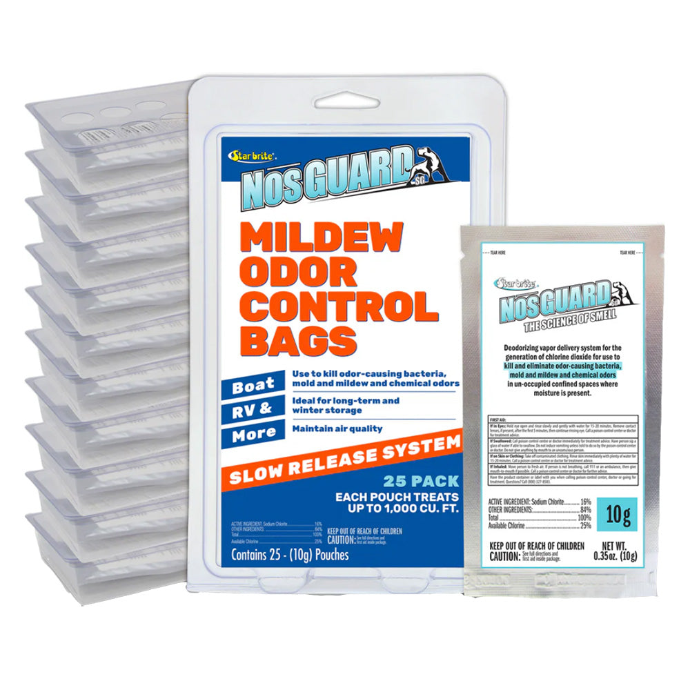 Star brite NosGUARD Mildew Odor Control Bags Slow Release System *25-Pack - Professional Marine & Fishing Gear