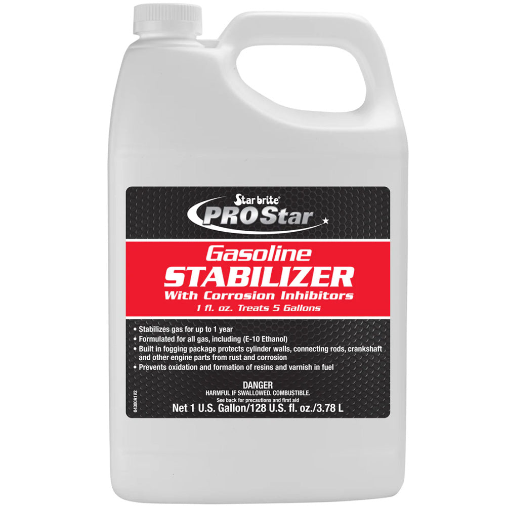 Star brite PRO Star Gas Stabilizer w/Corrosion Inhibitors - 1 Gallon - Professional Marine & Fishing Gear