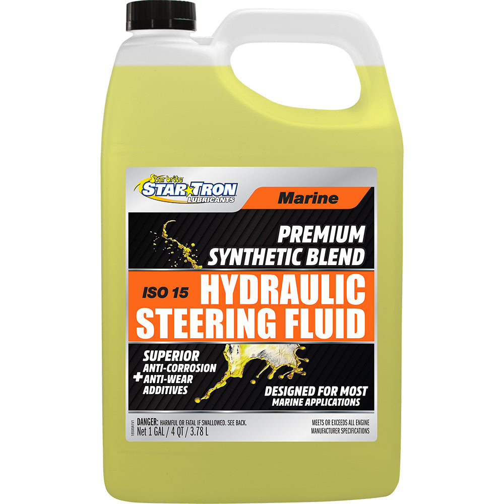 Star brite Hydraulic Steering Fluid - ISO 15 Marine Synthetic Blend - 1 Gallon - Professional Marine & Fishing Gear