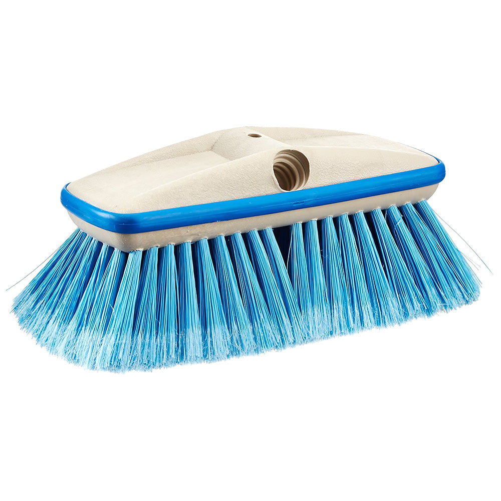 Star brite Deluxe Medium Blue Wash 8" Brush Head w/Bumper - Dual Connections - Professional Marine & Fishing Gear