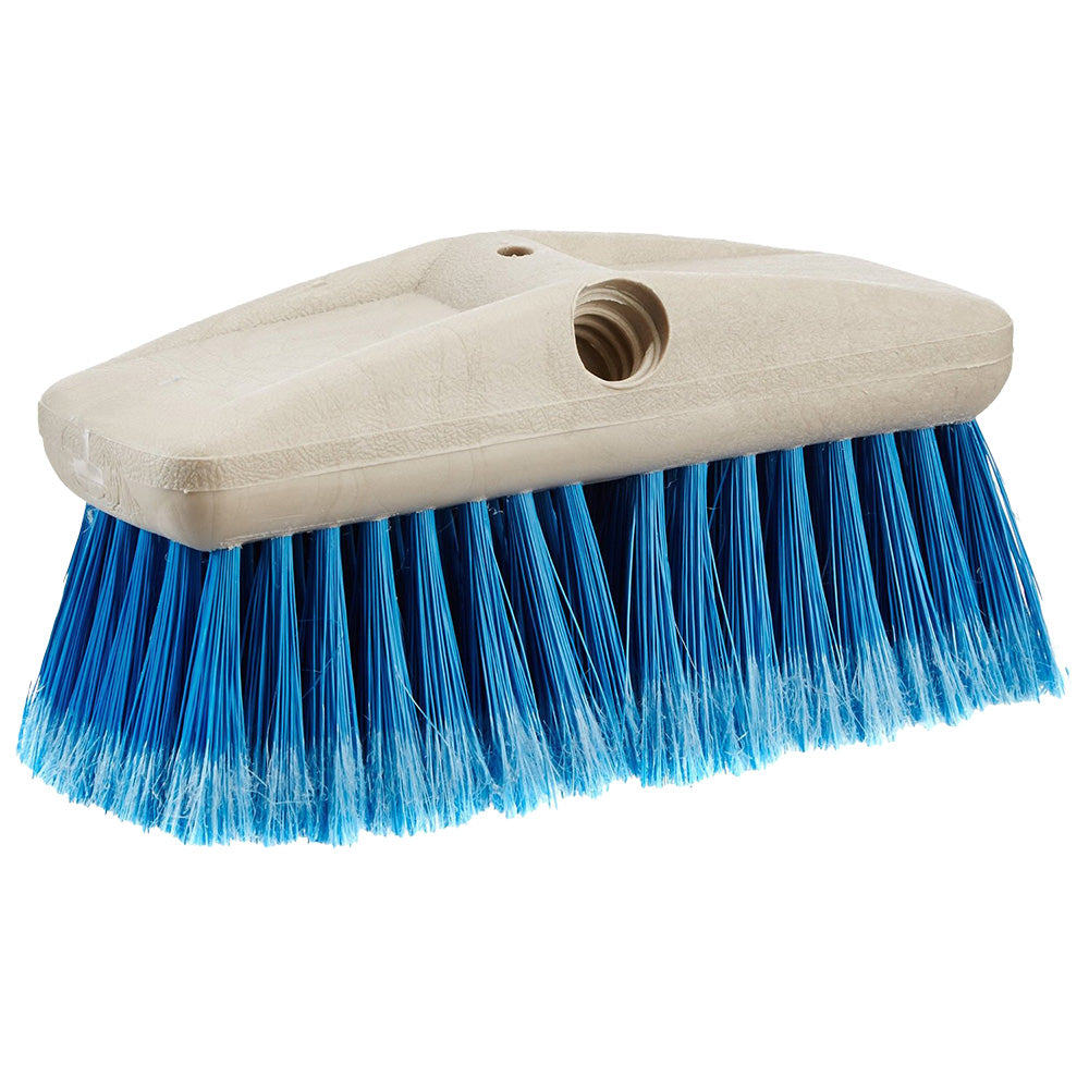 Star brite 8" Medium Bristle Wash Brush - Extend-A-Brush Compatible - Blue, Medium - Professional Marine & Fishing Gear