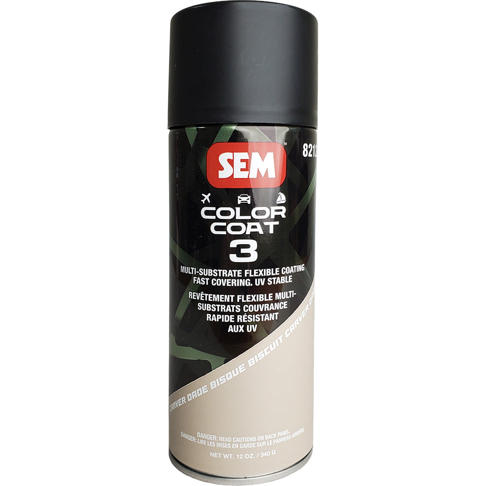 SEM Color Coat 3 - Carver Dade Bisque - 12 oz - Professional Marine & Fishing Gear