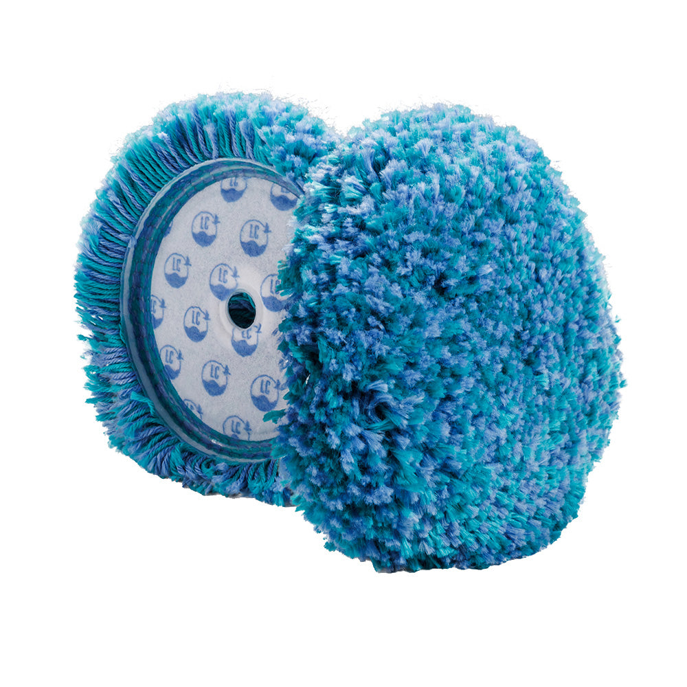 Lake Country Marine Blue/Teal Medium Cut Wool Pad - 7.5" x 1.5" - Professional Marine & Fishing Gear