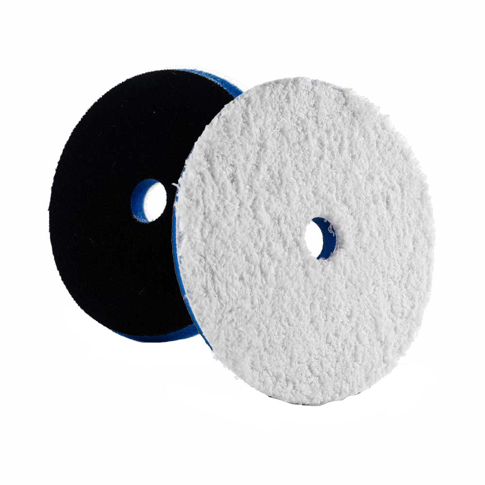 Lake Country HDO Heavy Cutting Microfiber Pad 6.5" - Blue Foam w/White Microfiber - Professional Marine & Fishing Gear