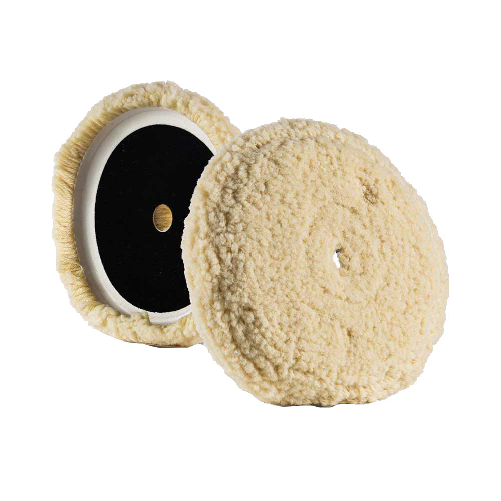 Lake Country Curved Edge 100% Steamed Twisted Wool Pad 7.5" x 1" - Professional Marine & Fishing Gear