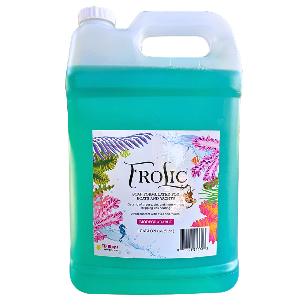 TD Mop Frolic Soap - 1 Gallon - Professional Marine & Fishing Gear