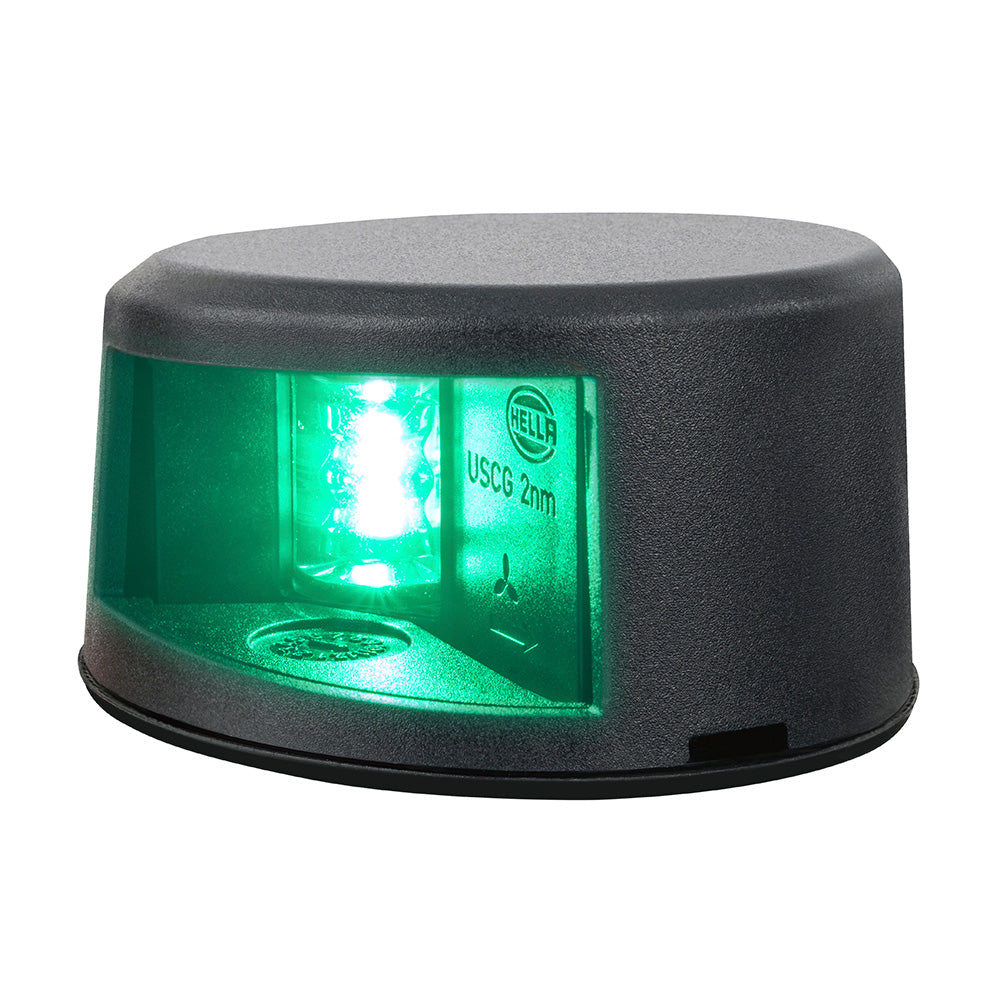 Hella Marine NaviLED Gen II Starboard Deck Mount Navigation Lamp Black 017910301