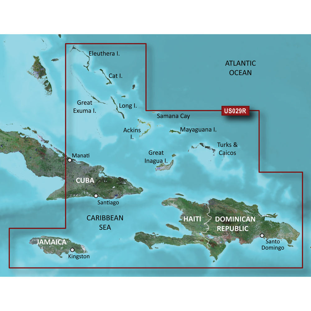 Garmin BlueChart g3 HD - HXUS029R - Southern Bahamas - microSD/SD - Professional Marine & Fishing Gear
