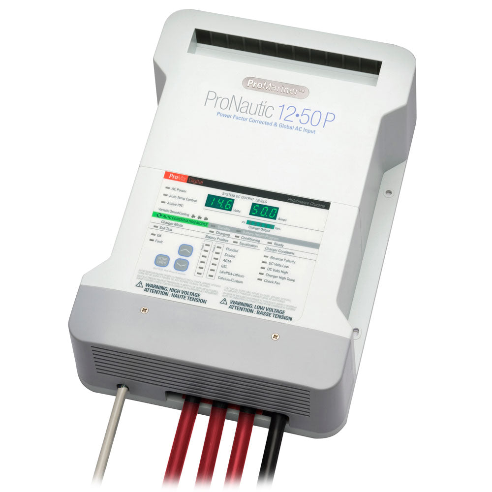 ProMariner ProNautic 1250P 50 Amp 3 Bank Battery Charger - Professional Marine & Fishing Gear
