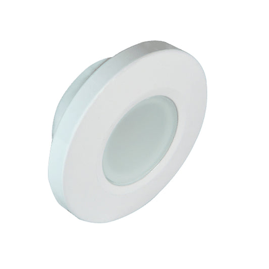 Lumitec Orbit Flush Mount Down Light - Blue Non-Dimming, Red Non-Dimming White Dimming w/White Housing