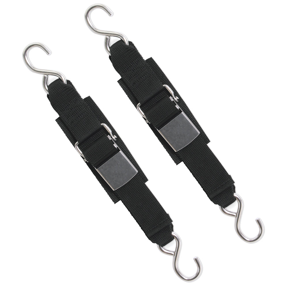 BoatBuckle Stainless Steel Kwik-Lok Transom Tie-Downs - Professional Marine & Fishing Gear