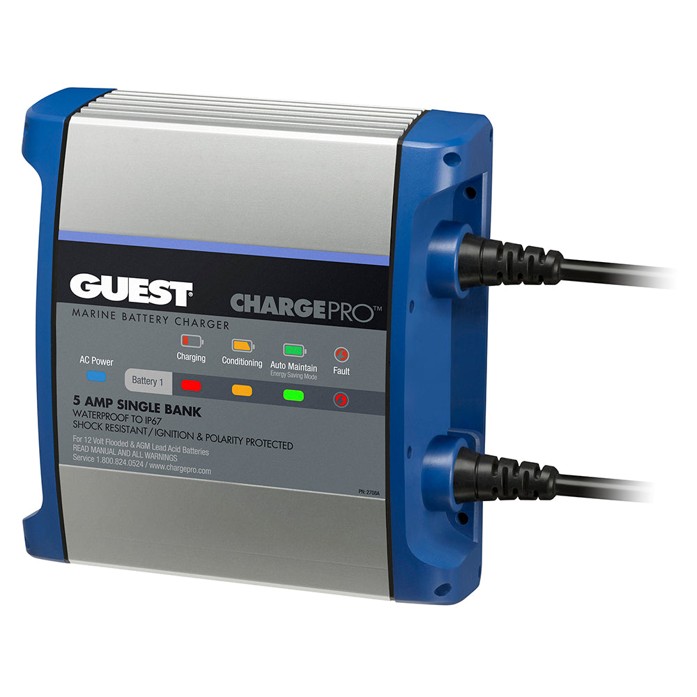 Guest On-Board Battery Charger 5A / 12V - 1 Bank - 120V Input - Professional Marine & Fishing Gear