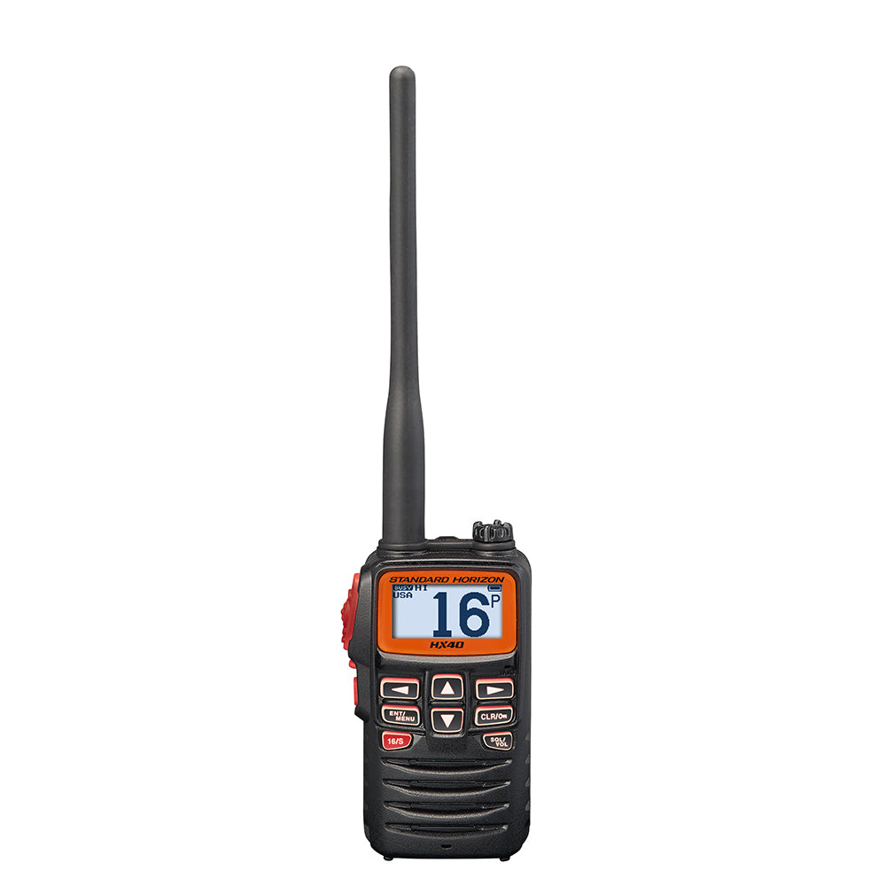 Standard Horizon HX40 Handheld 6W Ultra Compact Marine VHF Transceiver w/FM Band - Professional Marine & Fishing Gear