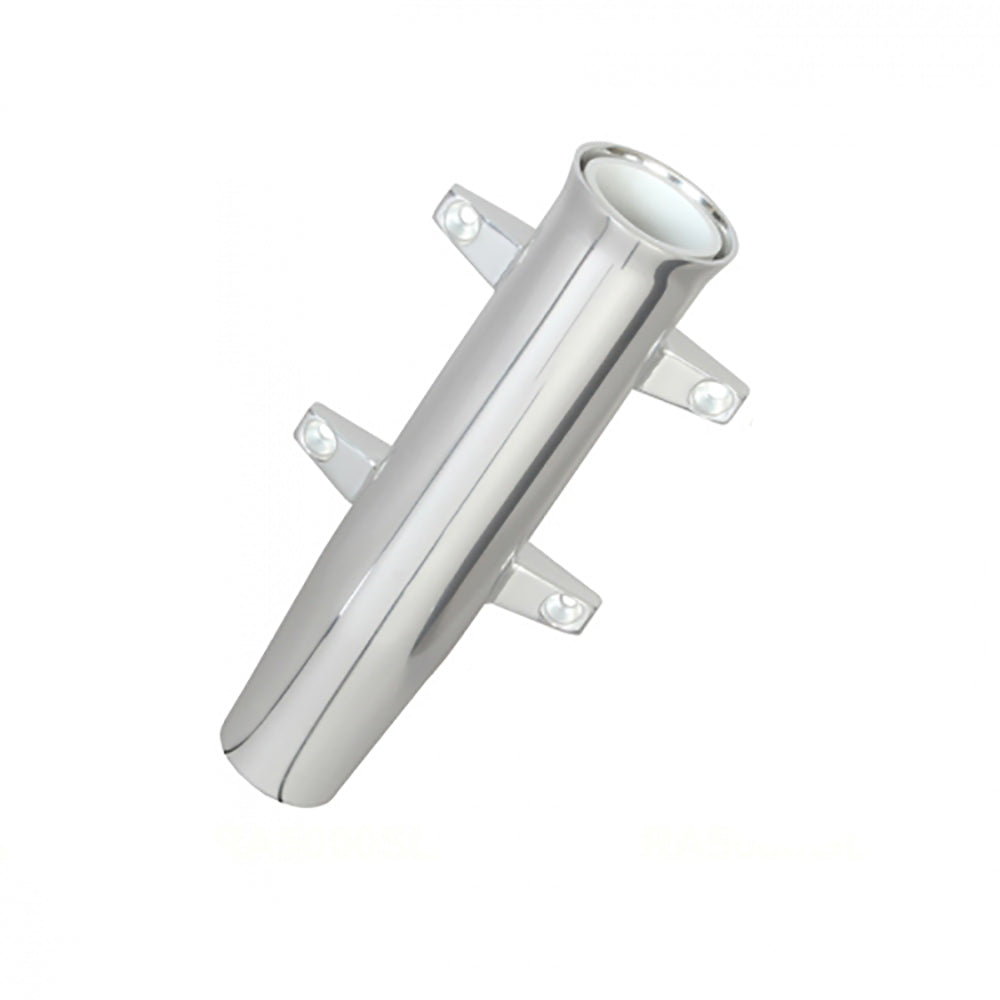 Lees Aluminum Side Mount Rod Holder - Tulip Style - Silver Anodize - Professional Marine & Fishing Gear