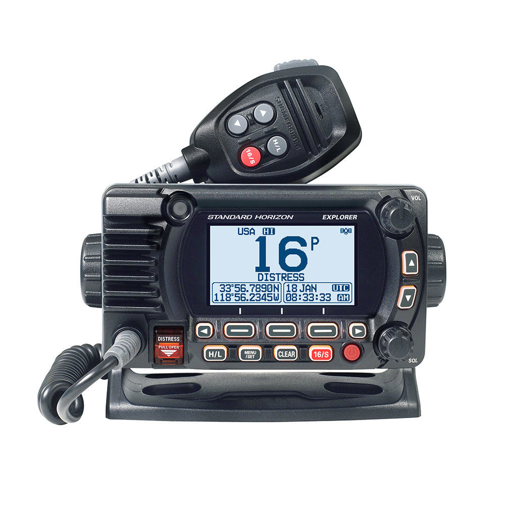 Standard Horizon GX1850 Fixed Mount VHF - NMEA 2000 - Black - Professional Marine & Fishing Gear