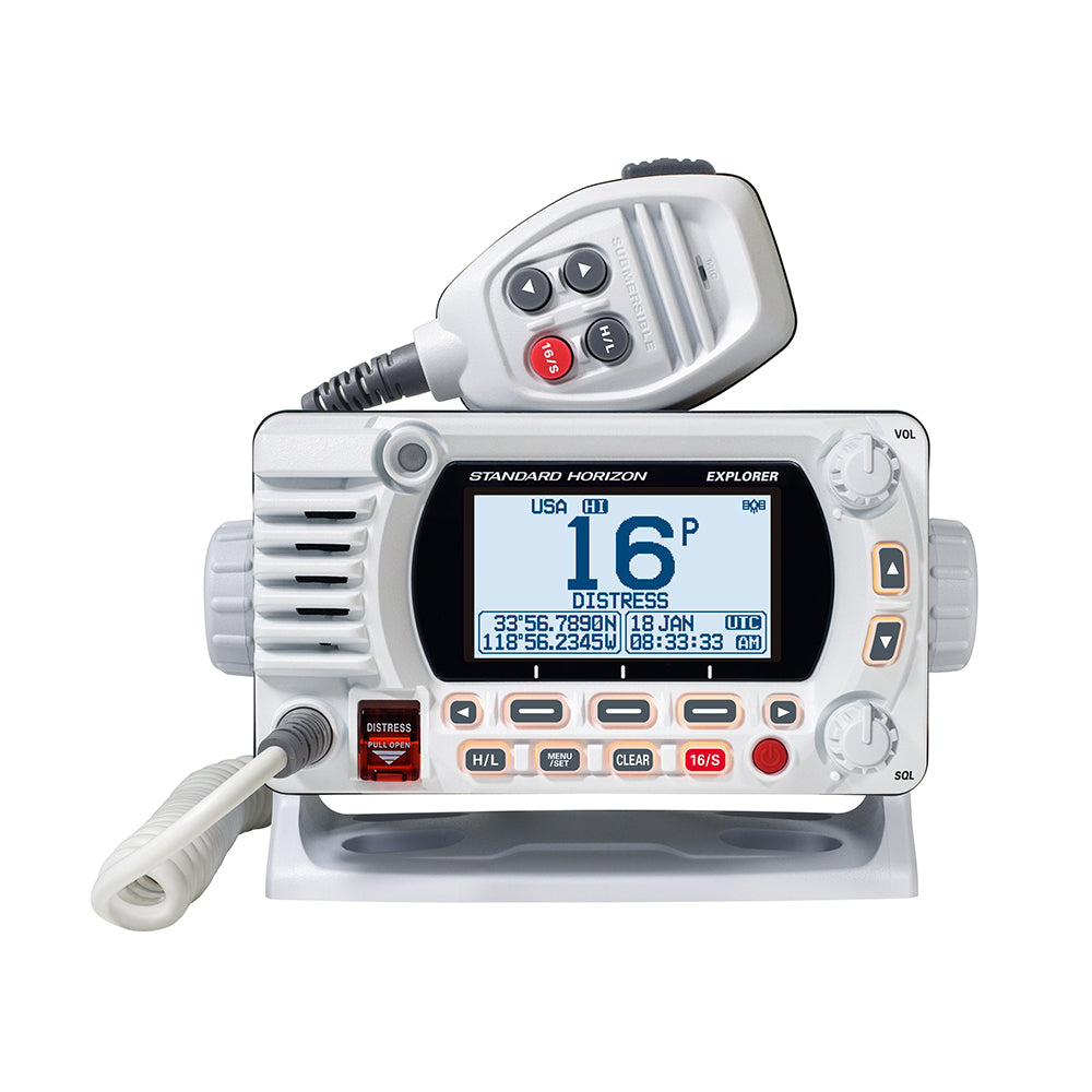 Standard Horizon GX1850 Fixed Mount VHF - NMEA 2000 - White - Professional Marine & Fishing Gear