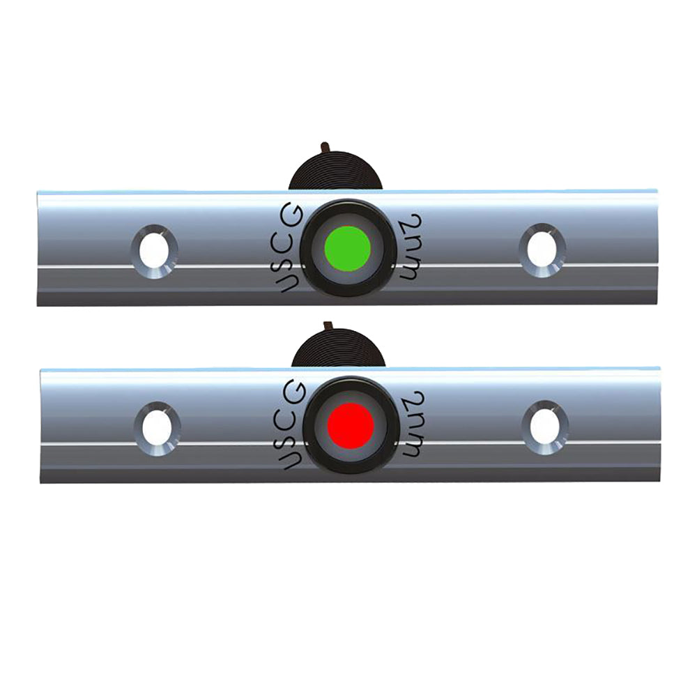 TACO Rub Rail Mounted LED Navigation Light Set - 4" w/Deutsch Plug Port Starboard - Professional Marine & Fishing Gear
