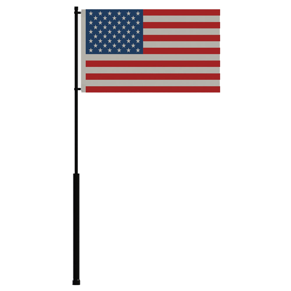Mate Series Flag Pole - 72" w/USA Flag - Professional Marine & Fishing Gear