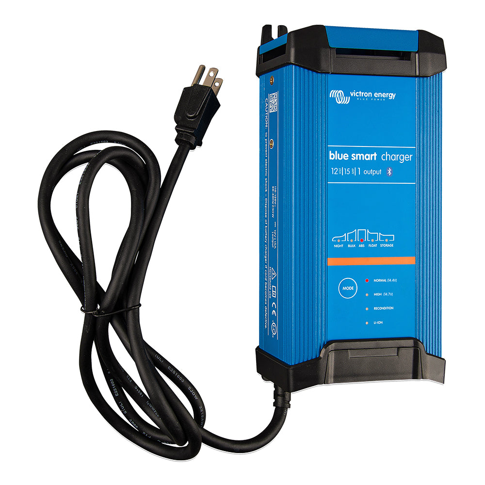 Victron Blue Smart IP22 12VDC 15A 1 Bank 120V Charger - Dry Mount - Professional Marine & Fishing Gear