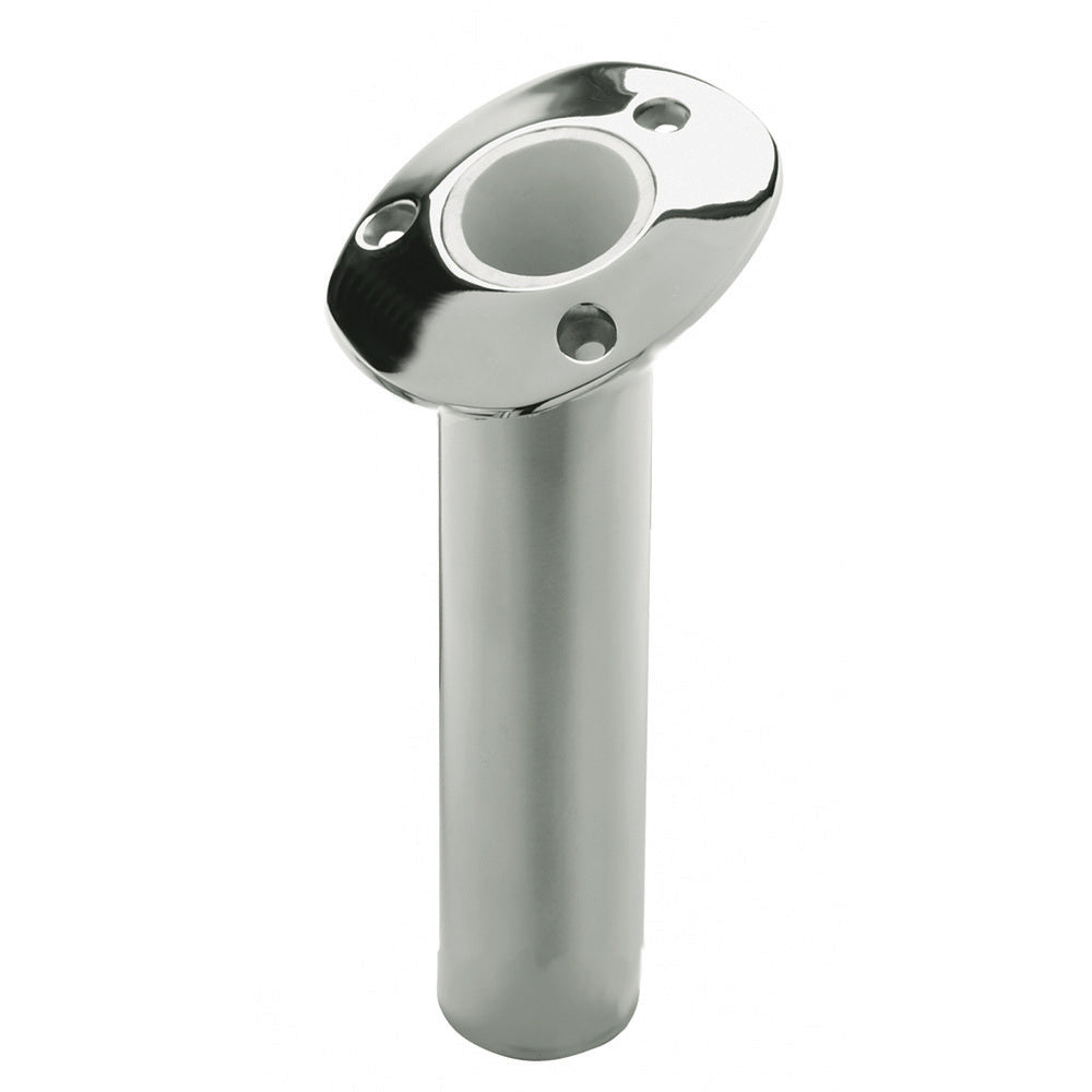 C.E. Smith 536810S - Flush Mount Rod Holder - 15 Degree - Swivel - 10.5" Deep - Professional Marine & Fishing Gear