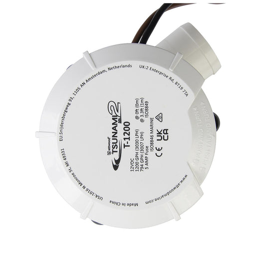 Attwood Tsunami MK2 Manual Bilge Pump - T1200 - 1200 GPH 12V