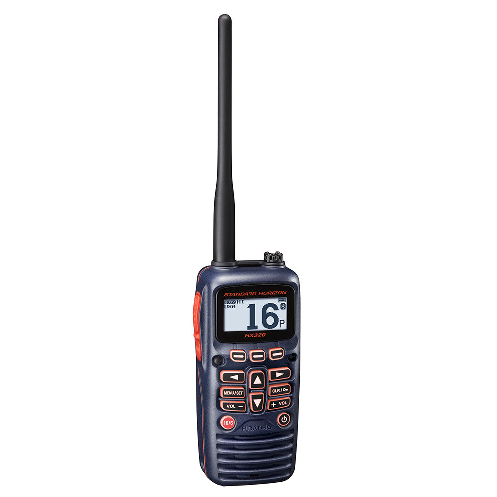 Standard Horizon HX320 Handheld VHF 6W, Bluetooth, USB Charge - Professional Marine & Fishing Gear