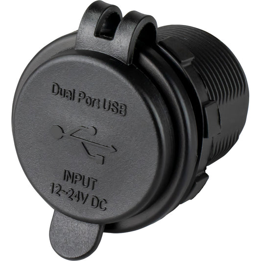 Sea-Dog Round Dual USB USB-C Power Socket