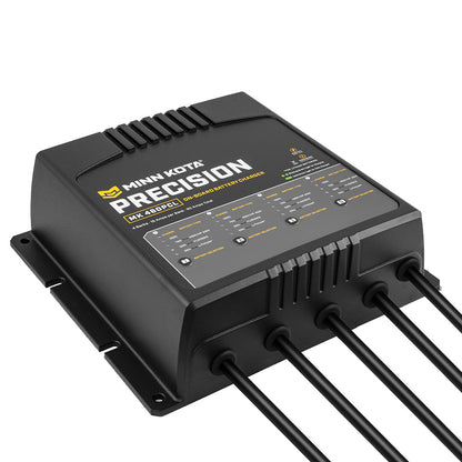 Minn Kota On-Board Precision Charger MK-460 PCL 4 Bank x 15 AMP LI Optimized Charger - Professional Marine & Fishing Gear