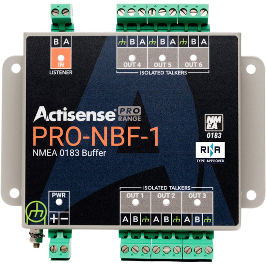 Actisense PRO NMEA Buffer - 1 OPTO Input, 6 ISO-Drive Outputs, Serial Port, Pluggable Screw Terminals - Professional Marine & Fishing Gear