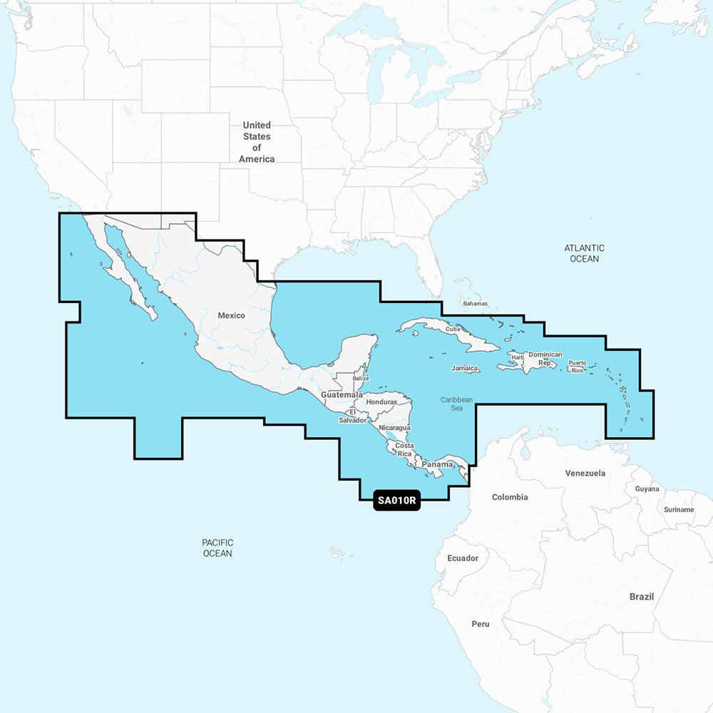 Navionics NASA010R - Central America Caribbean - Navionics+ - Professional Marine & Fishing Gear