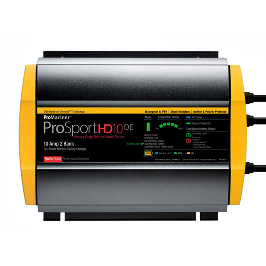 ProMariner ProSportHD 10 Gen 4 - 10 Amp - 2-Bank Battery Charger - Professional Marine & Fishing Gear