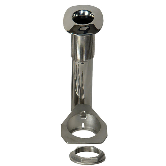 C.E. Smith 80 Series Screwless Flush Mount Rod Holder - 15 Degree - Stainless Steel - Cast Bottom - Black Liner - Professional Marine & Fishing Gear