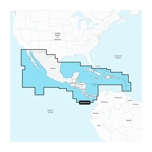 Garmin Navionics+ NSSA010R Central America Caribbean - Professional Marine & Fishing Gear